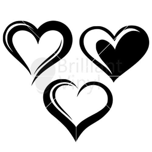 3 hearts SVG File