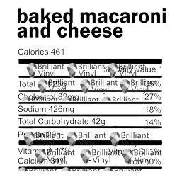Baked Macaroni and Cheese Nutrition Facts