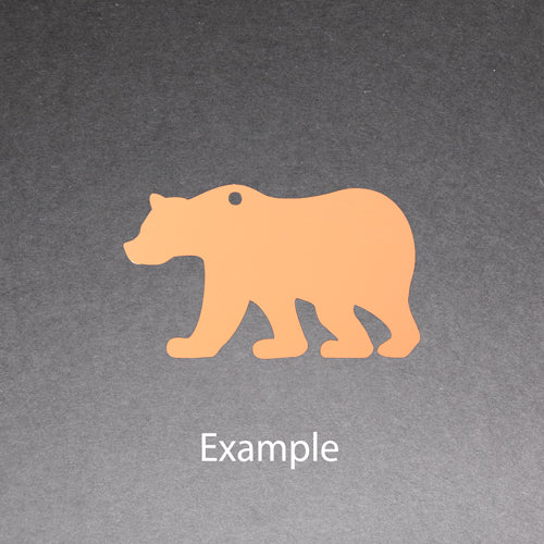 Acrylic Blank - Bear Example