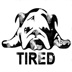 Bulldog "Tired" SVG