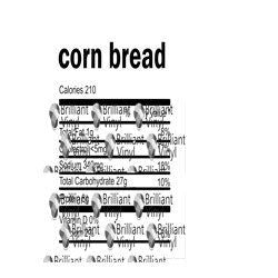Corn Bread Nutrition Facts