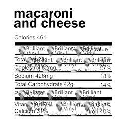 Macaroni and Cheese Nutrition Facts