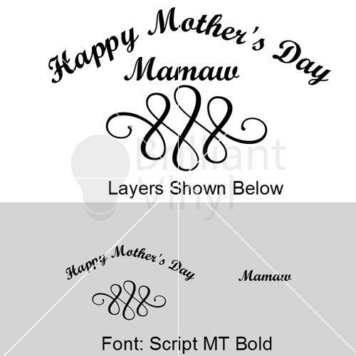 Happy Mother's Day Mamaw SVG