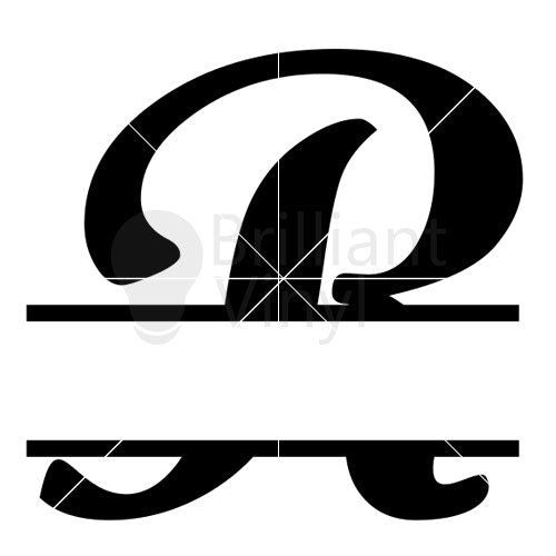 Letter "R" Plain SVG File