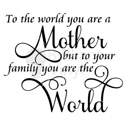 To the World Mother- Square Layout SVG