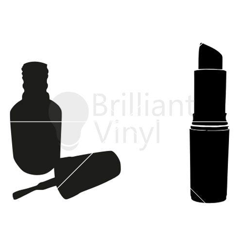 Lipstick and Nail Polish SVG File