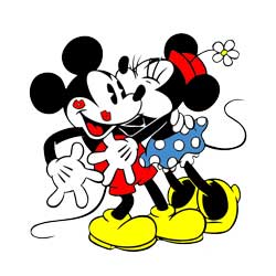 Vintage Mickey & Minnie SVG