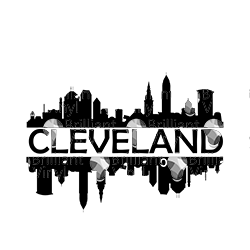Cleveland City Skyline SVG