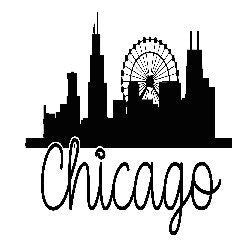 Chicago City Skyline SVG