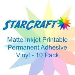 StarCraft Inkjet Printable Matte Adhesive Vinyl