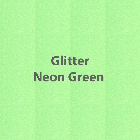 Siser GLITTER - Neon Green - 19.6" x 12" Sheet