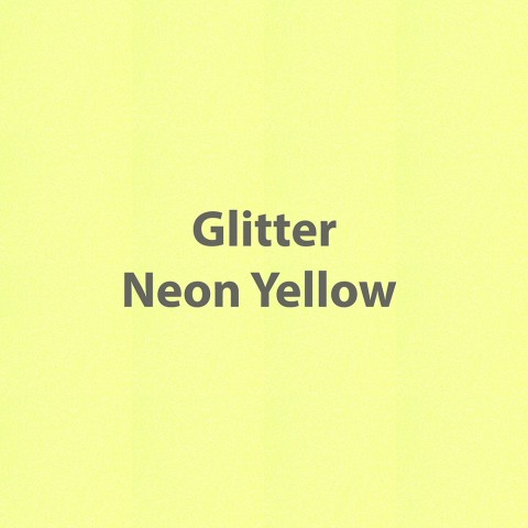 Siser GLITTER - Neon Yellow- 19.6" x 12" Sheet