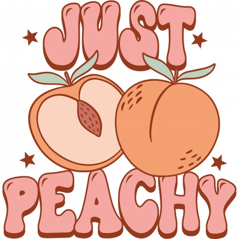 Direct to Film Transfer - 0022 Just Peachy