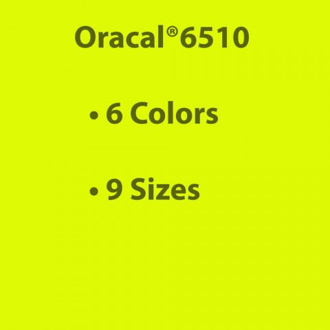 Oracal 6510 - Fluorescent Safety Vinyl