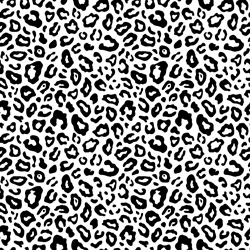 Adhesive Printed Pattern - Black & White Leopard - 14" x 5 Foot Roll