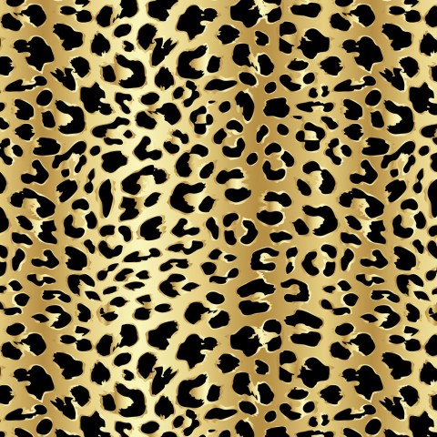 Printed HTV - Gold Leopard - 14" x 5 Yard Roll