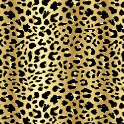 Printed HTV - Gold Leopard - 14" x 5 Foot Roll