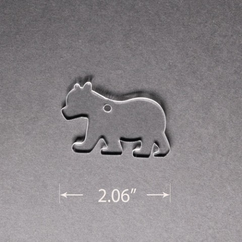 Acrylic Blank - Mini Bear