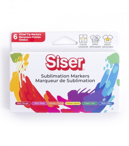 Sublimation Markers - Primary Colors Pack