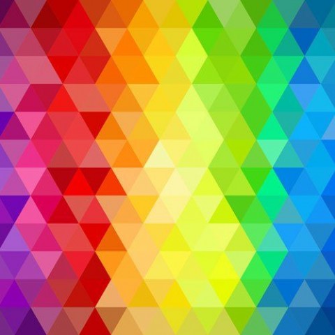 Printed Pattern - Retro Rainbow