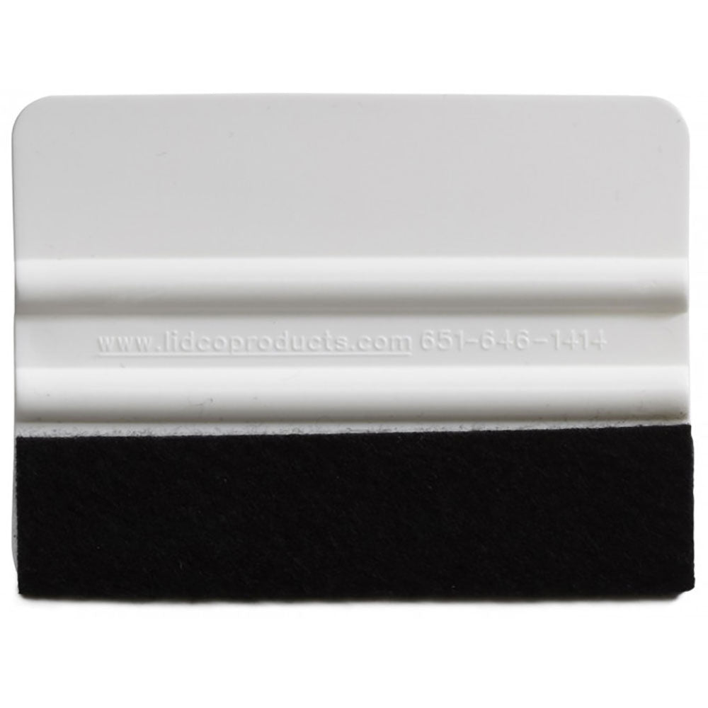 Standard 4" Squeegee with Felt Edge - White