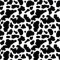 Printed HTV - Black & White Cow Splotches - 14" x 5 Foot Roll